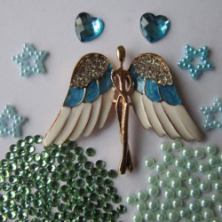 Blue enamel Angel DIY kit