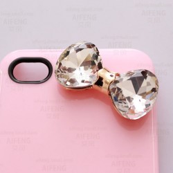 Big Crystal Bowknot Cell Phone DIY Alloy Decoration