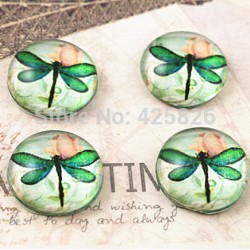 Glass Cabochons Dragonfly