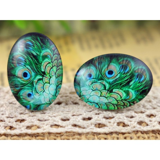 Cabochon Oval Peacock Cabochon Oval Peacock