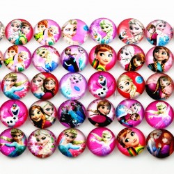 Mixed Frozen Photo Glass Cabochons