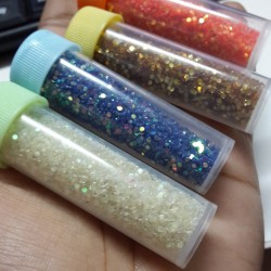 Round  Iridescent Glitter