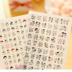 pvc Transparent Organizer Calendar Diary Book Planner Sticker 