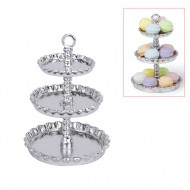 Miniature 3 layer Metal Desserts Snack Rack Stand