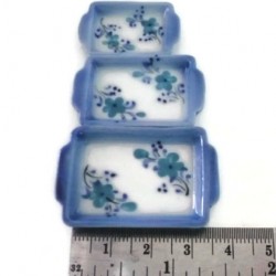 Set of 3 Hand Painted Baking Pan/Tray