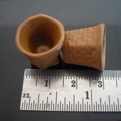 4 Terracotta Flower Hexagonal Pots
