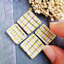 4x Mix Ceramic Dish Plate Tray Set