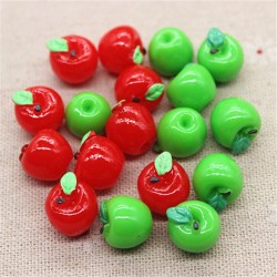 Resin 3D Red/Green Apple