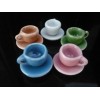 Mini Colorful Coffee Cup and Saucer