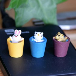 3pcs Animals bucket Rabbit Dog Cat