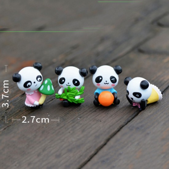 Mini panda fairy garden miniatures