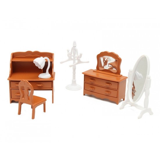 1 Set Miniature Living Room Dressing Table Furniture 1 Set Miniature Living Room Dressing Table Furniture