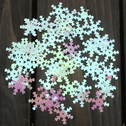 Snowflake Multicolored Sequins 
