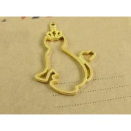 Cat Bezel Charm