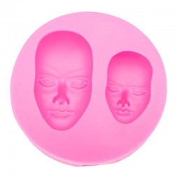 Face shape silicone mold 