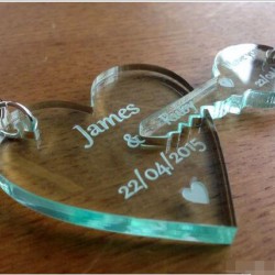 Heart shaped and key pendant Silicone Mould 
