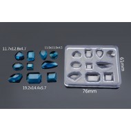 Synthesis Silicone mould round oval square drop pendant 