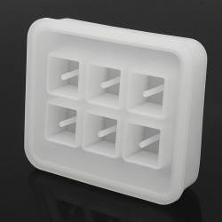 6 Grid Silicone Square bead mold