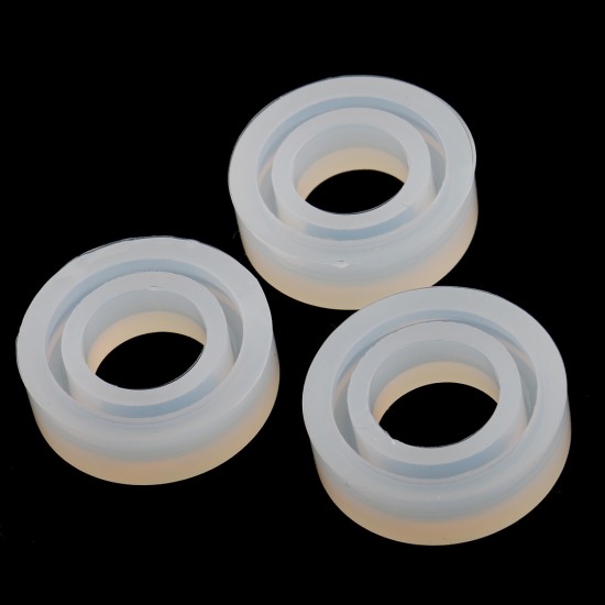3 piece Assorted Size Clear Silicone Ring Mold 3 piece Assorted Size Clear Silicone Ring Mold