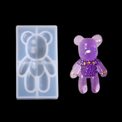 Bear Shape Transparent Silicone Pendant Mould