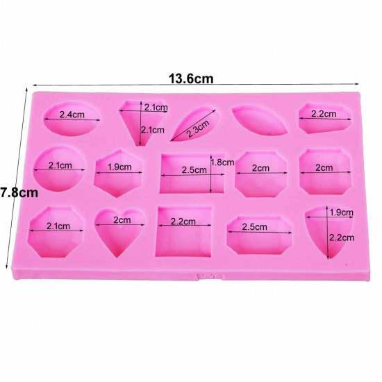 Gem Shape Silicone Mold Gem Shape Silicone Mold
