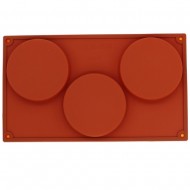 3-Cavity Large Round Coaster mold