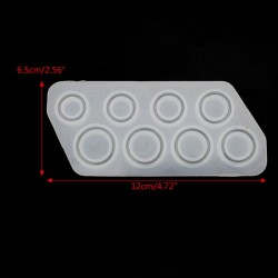 8Pcs Assorted Sizes Ring Silicone Mold