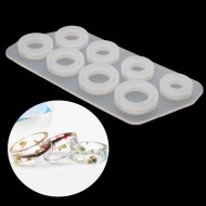 8Pcs Assorted Sizes Ring Silicone Mold