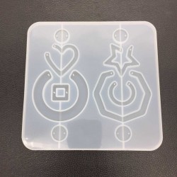 Crystal Resin Mold Geometric Irregular Earring Mold 2