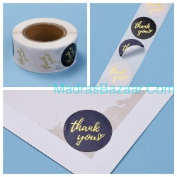 Gold Foil Thank you STicker
