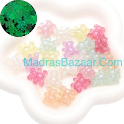 Glow in Dark Bear beads
