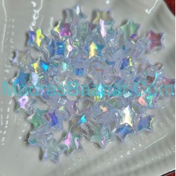 Transparent Rainbow Star Bead