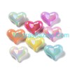 Iridescent Heart Acrylic Bead