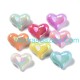 Iridescent Heart Acrylic Bead Iridescent Heart Acrylic Bead