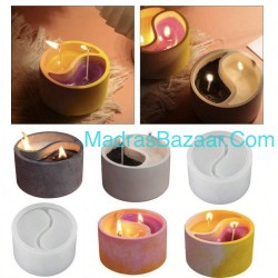 Yin Yang DIY Candle Cups Silicone Mold