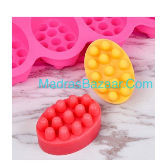 Oval Massage Soap Mold