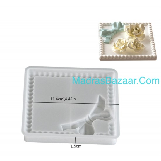 Square Beaded Bow Tray Mold