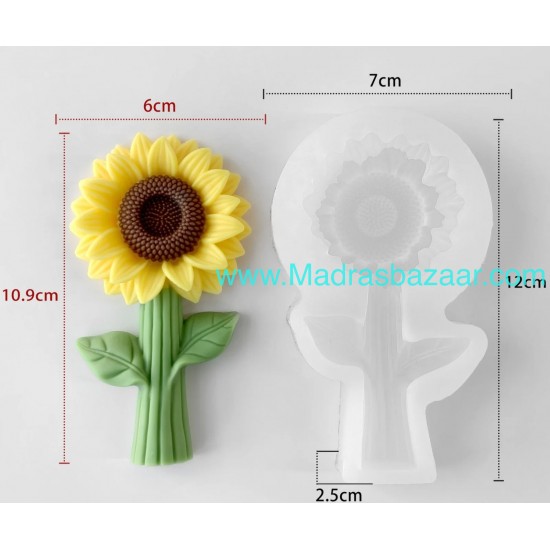 Sunflower With Stem Mold