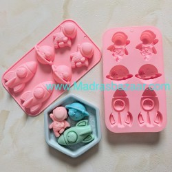 Astronaut Moon Rocket Mold