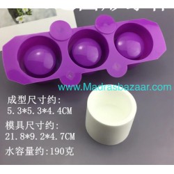3 cavity Round planter mold