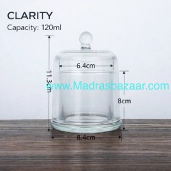 Glass Bell Candle Jar