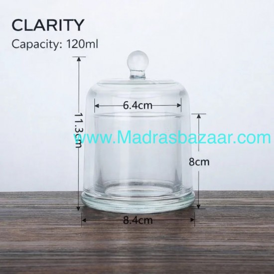Glass Bell Candle Jar