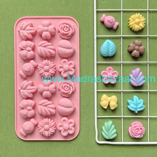 Small Flowers Leaves Mold