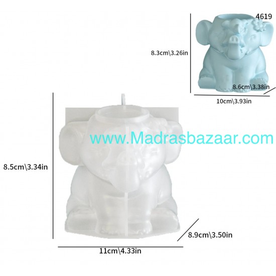 Elephant Storage Jar Mold