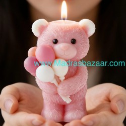 Bear With Ballon Candle Mold