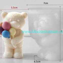 Bear With Ballon Candle Mold