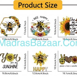 Sunflower Bee Heat Transfer Sheet
