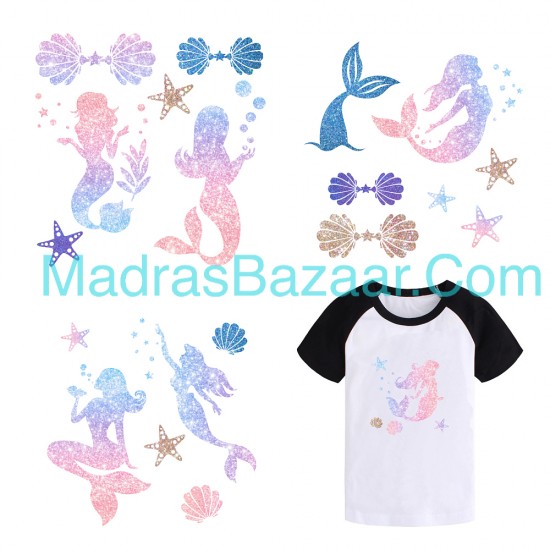 Mermaid Pattern Heat transfer Sheet Mermaid Pattern Heat transfer Sheet