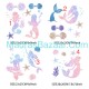 Mermaid Pattern Heat transfer Sheet Mermaid Pattern Heat transfer Sheet