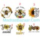 Sunflower Bee Heat Transfer Sheet Sunflower Bee Heat Transfer Sheet